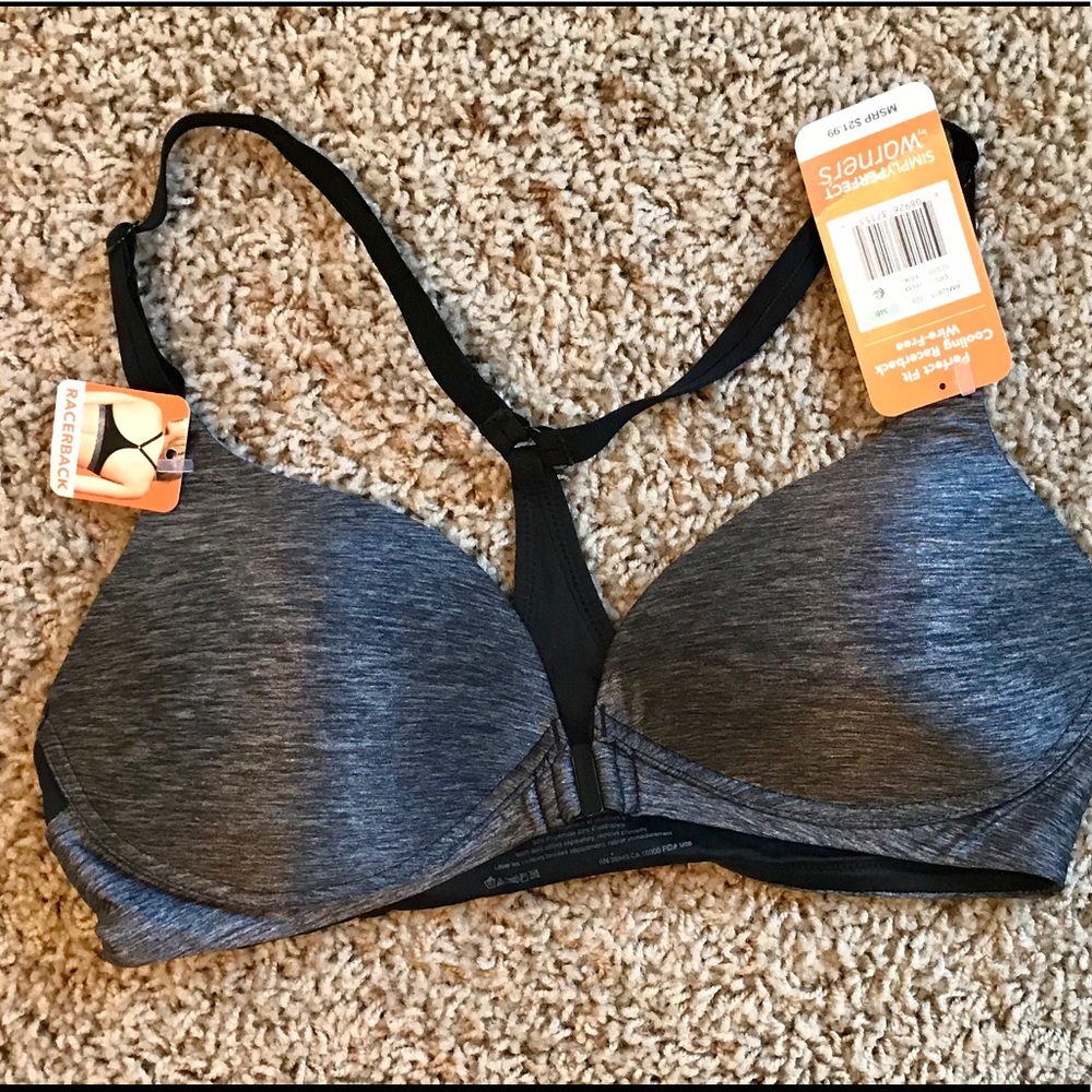 NWT Warner’s racer-back bra 34B